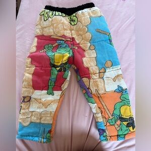 Vintage 1988 Ninja Turtle Puffer Pants